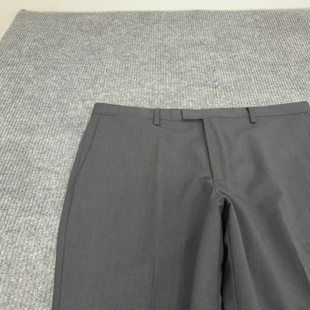 Banana Republic Dress Pants Mens 36 Gray Wool Marzotto Italian Slim Fit Business